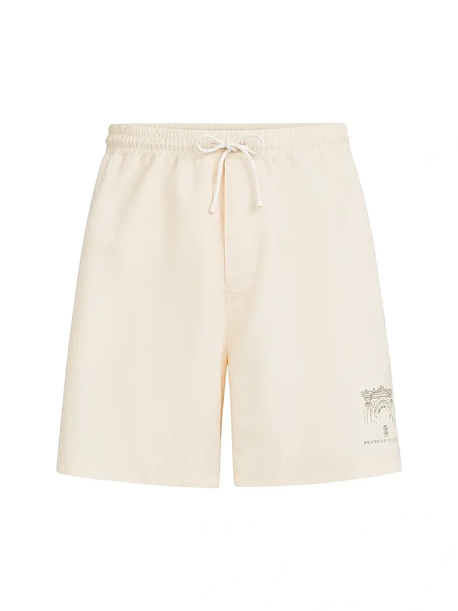 Brunello Cucinelli Men's Swim Shorts - Pink | Image 1 Brunello Cucinelli Men's Swim Shorts - Pink | Image 1