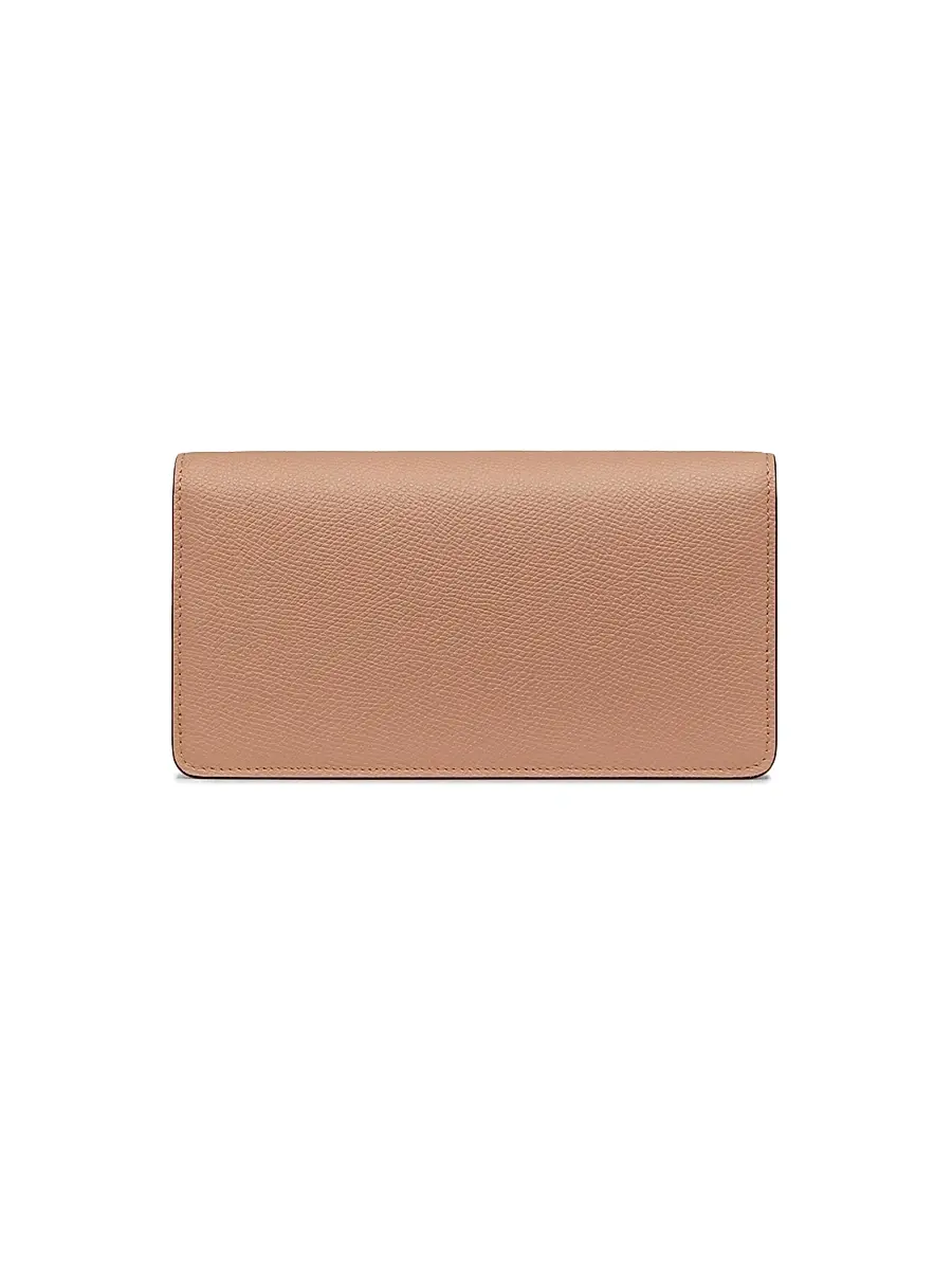 Valentino Women's VLogo Signature Grainy Calfskin Wallet with Chain - Rose Cannelle | Thumbnail 3 Valentino Women's VLogo Signature Grainy Calfskin Wallet with Chain - Rose Cannelle | Thumbnail 3