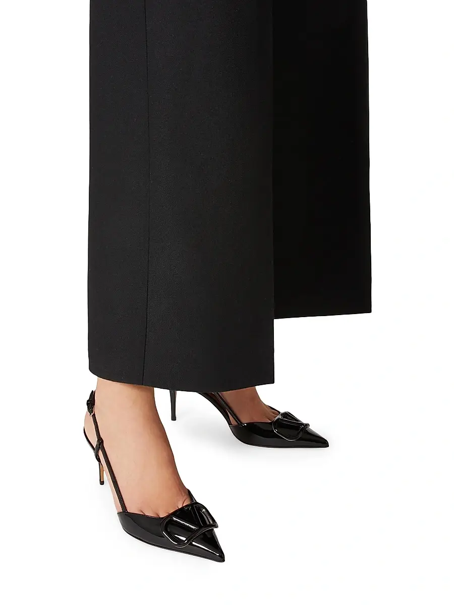 Valentino Women's VLogo Signature Patent Leather Slingback Pumps | Thumbnail 6 Valentino Women's VLogo Signature Patent Leather Slingback Pumps | Thumbnail 6