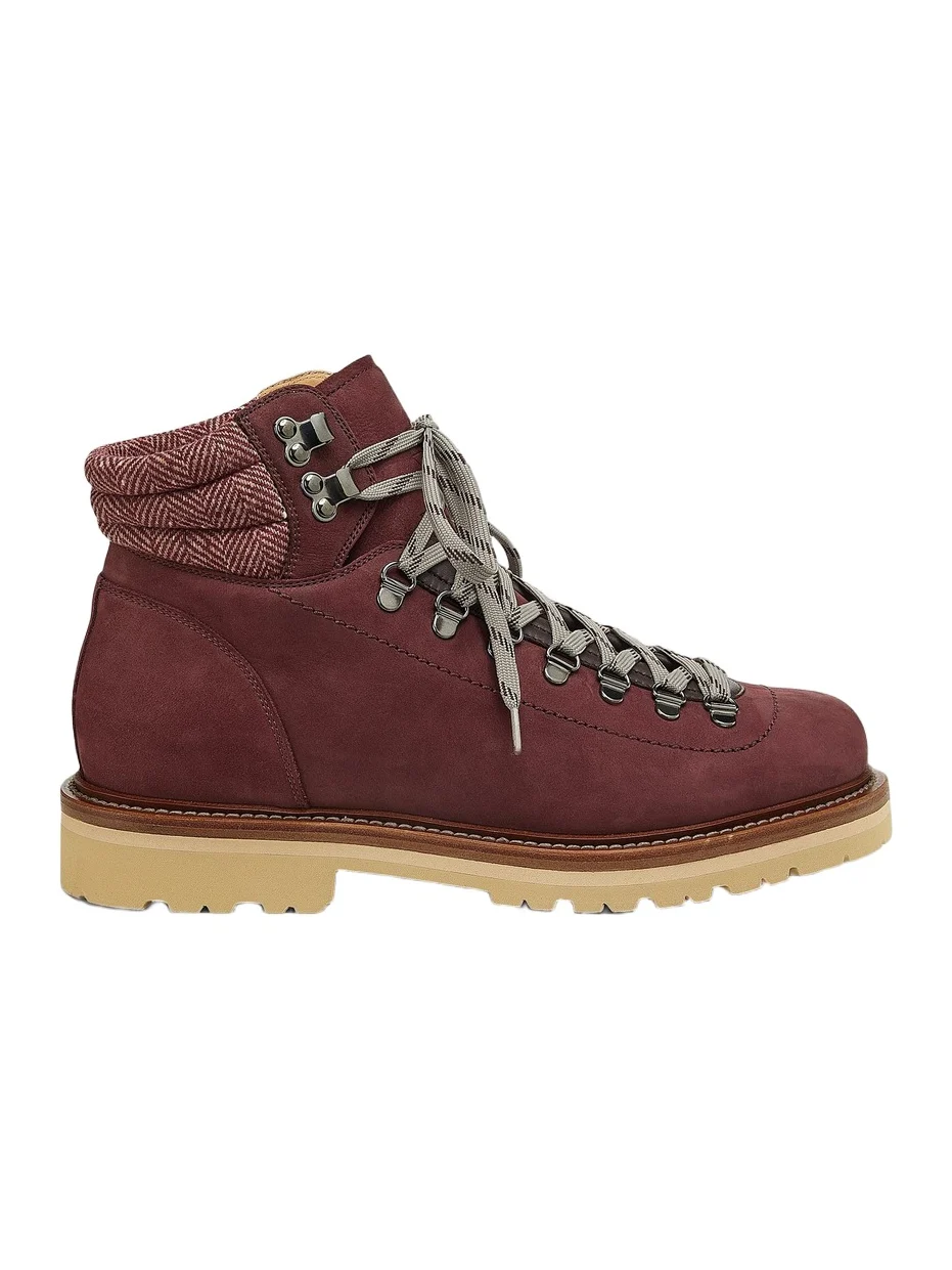 Brunello Cucinelli Men's Leather Hiking Boots