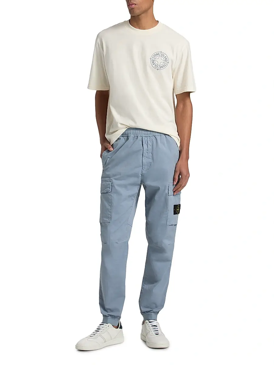 Stone Island Men's Stretch Cotton Cargo Pants | Thumbnail 2 Stone Island Men's Stretch Cotton Cargo Pants | Thumbnail 2