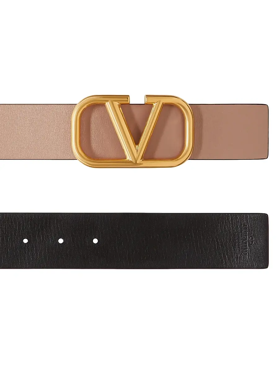 Valentino Women's Reversible VLogo Signature Belt in Calfskin 40MM | Thumbnail 3 Valentino Women's Reversible VLogo Signature Belt in Calfskin 40MM | Thumbnail 3