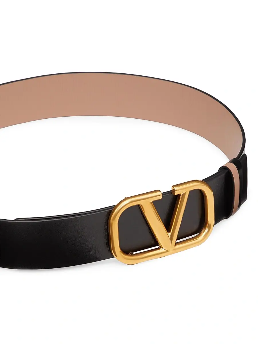 Valentino Women's Reversible VLogo Signature Belt in Calfskin 40MM | Thumbnail 4 Valentino Women's Reversible VLogo Signature Belt in Calfskin 40MM | Thumbnail 4