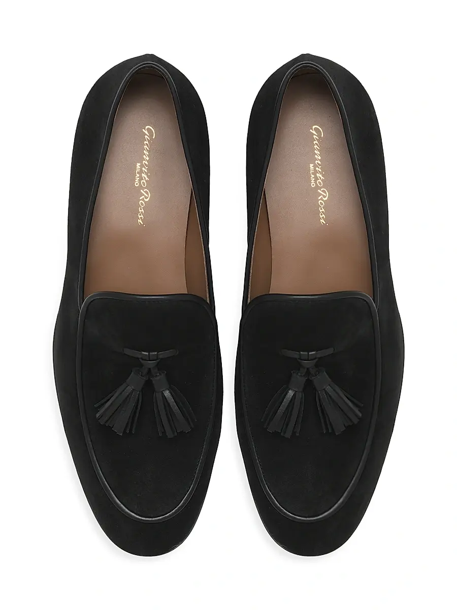 Gianvito Rossi Men's Julio Suede Loafers | Thumbnail 4 Gianvito Rossi Men's Julio Suede Loafers | Thumbnail 4