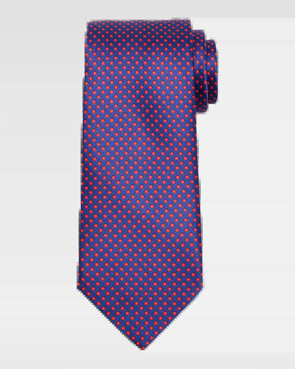 Stefano Ricci Men's Micro-Geometric Silk Tie | Thumbnail 2