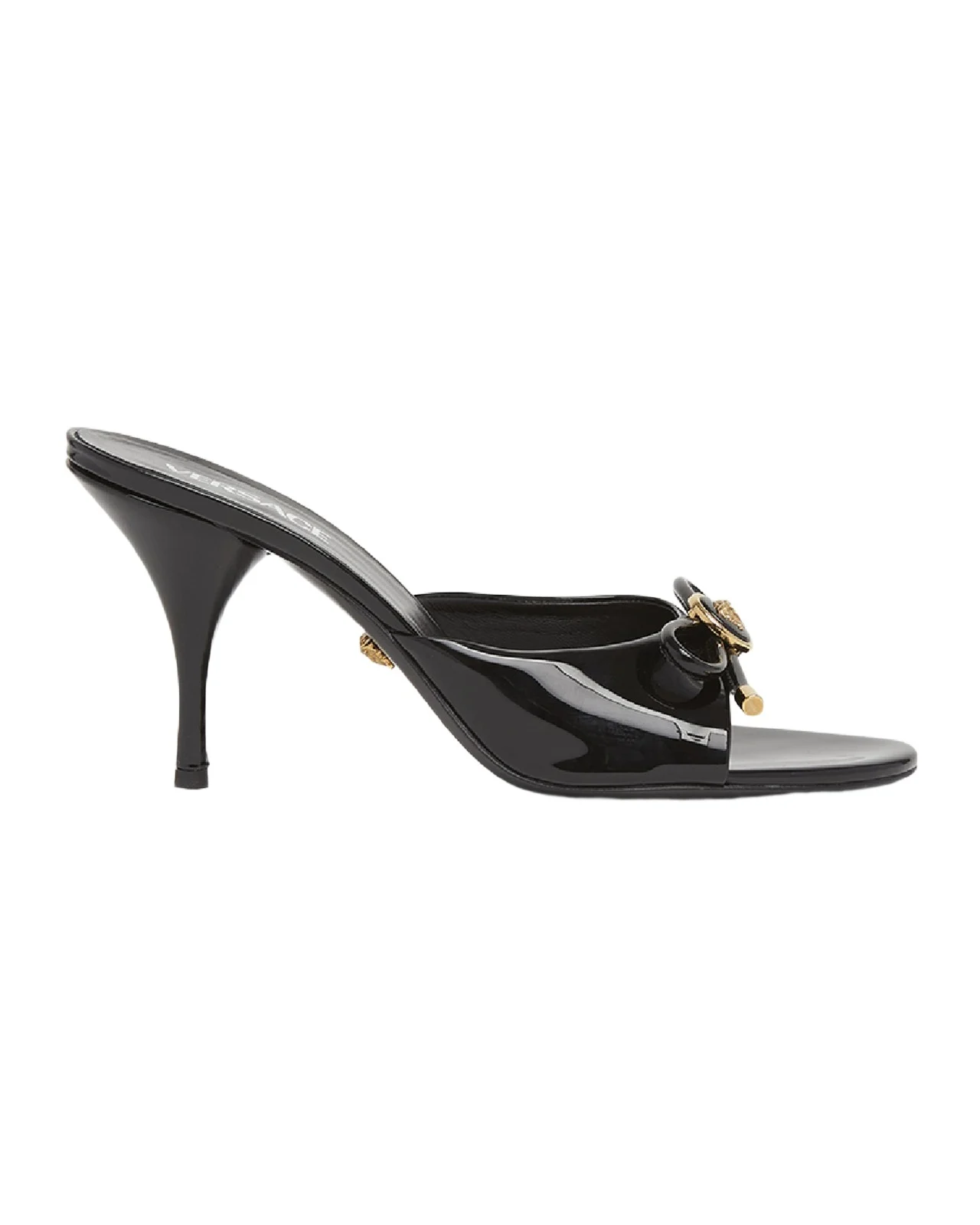 Opera Bow Ballet Mules in Patent Leather Opera Bow Ballet Mules in Patent Leather