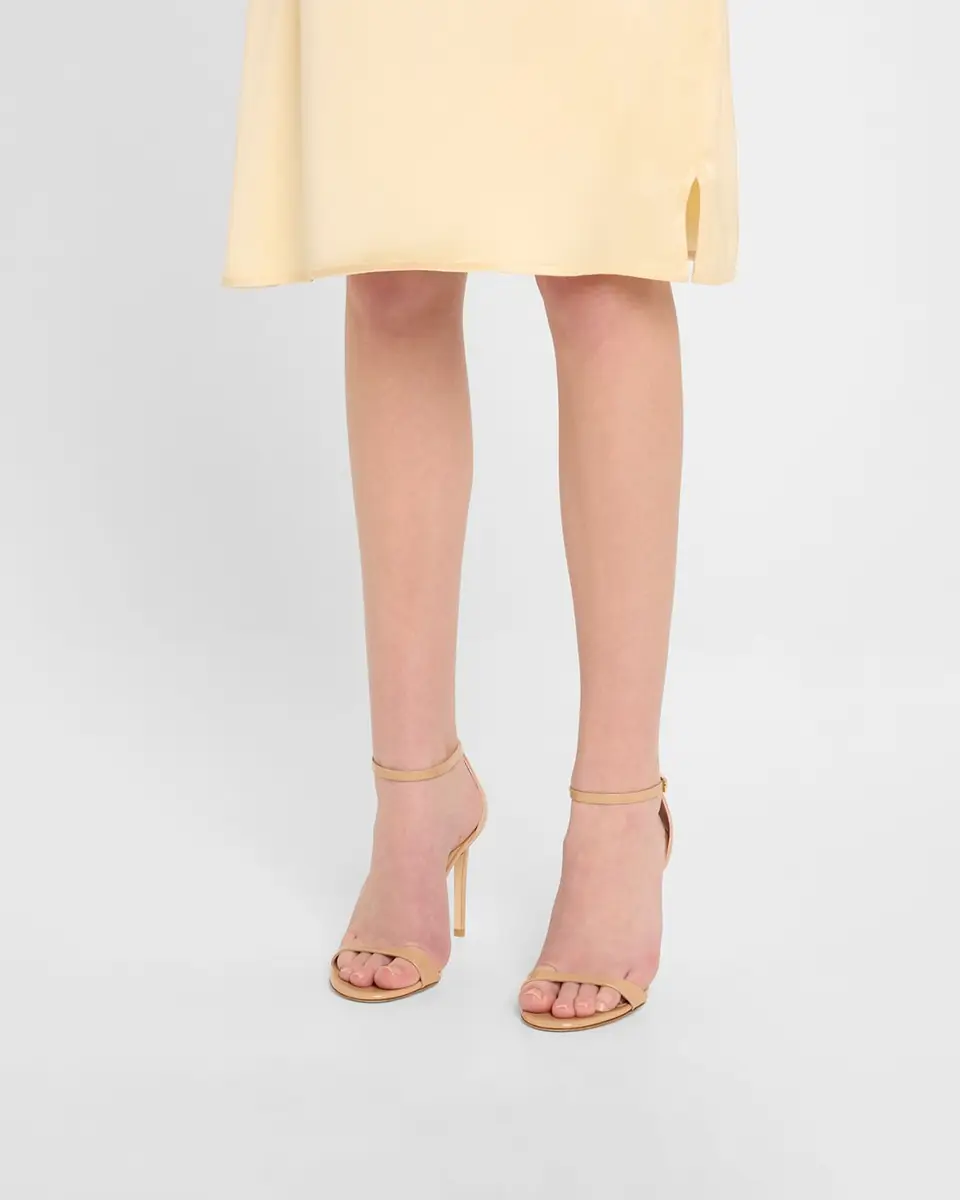 Stuart Weitzman Nudist II Patent Ankle-Strap Sandals | Thumbnail 2 Stuart Weitzman Nudist II Patent Ankle-Strap Sandals | Thumbnail 2