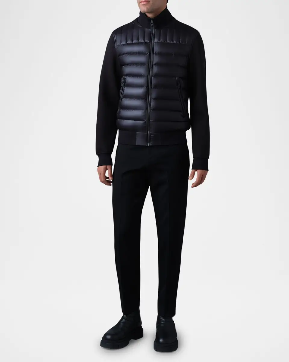 Mackage Men's Collin Mixed-Media Down Jacket | Thumbnail 2 Mackage Men's Collin Mixed-Media Down Jacket | Thumbnail 2