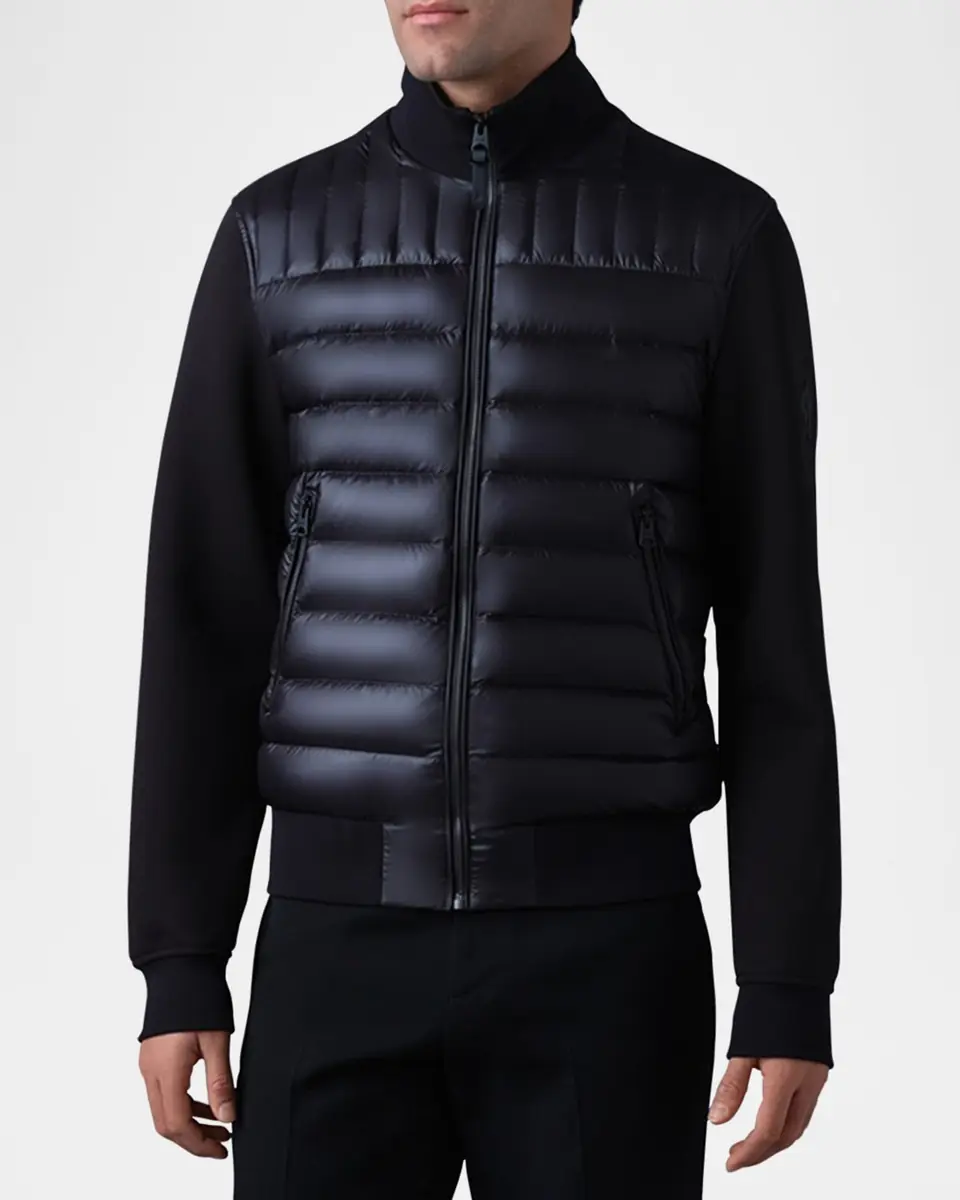 Mackage Men's Collin Mixed-Media Down Jacket | Thumbnail 4 Mackage Men's Collin Mixed-Media Down Jacket | Thumbnail 4