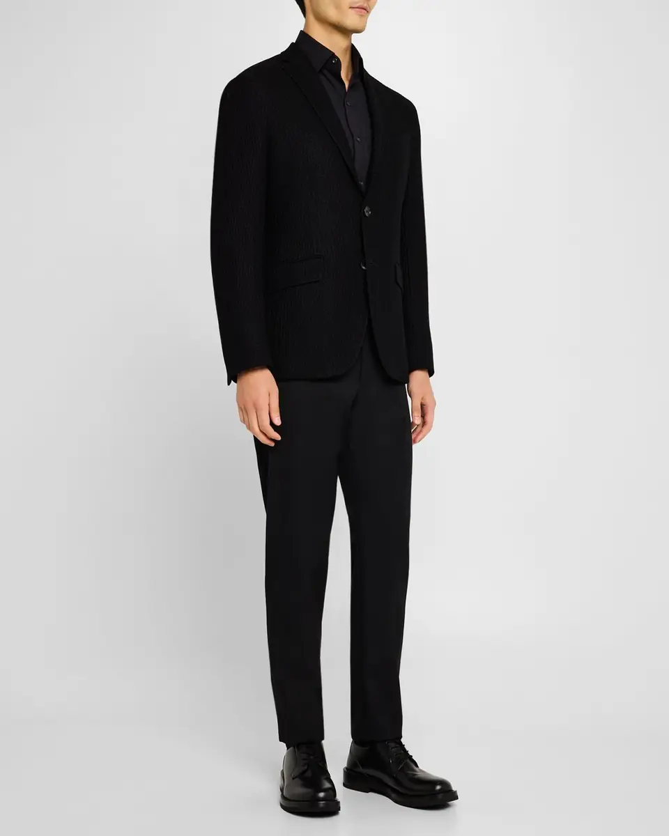 Etro Men's Basic Textured Blazer | Thumbnail 2 Etro Men's Basic Textured Blazer | Thumbnail 2