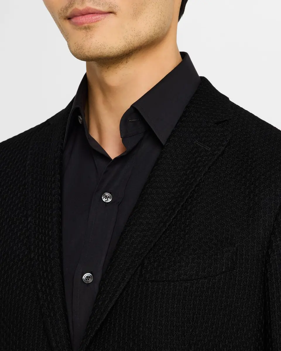 Etro Men's Basic Textured Blazer | Thumbnail 5 Etro Men's Basic Textured Blazer | Thumbnail 5