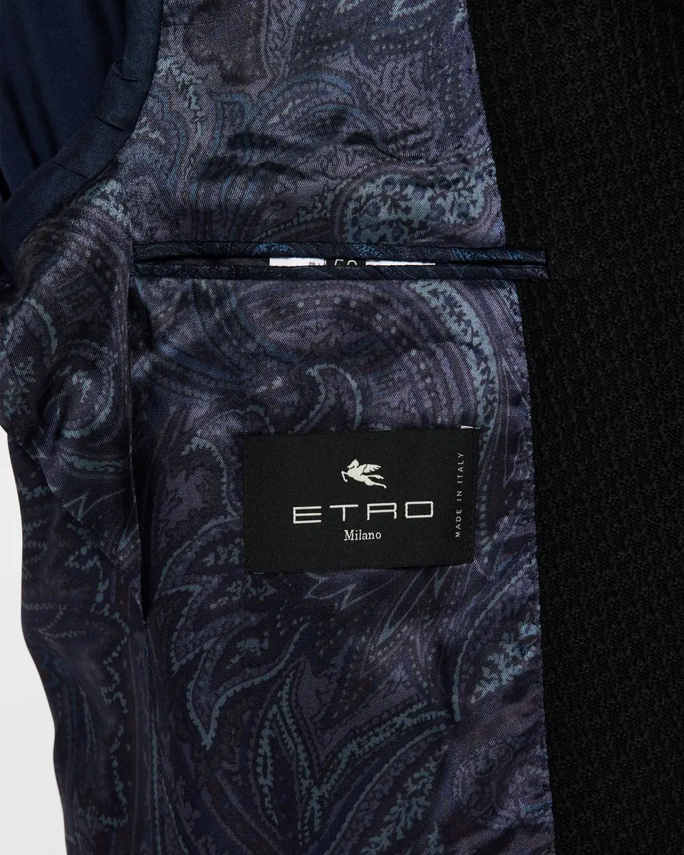 Etro Men's Basic Textured Blazer | Thumbnail 6 Etro Men's Basic Textured Blazer | Thumbnail 6