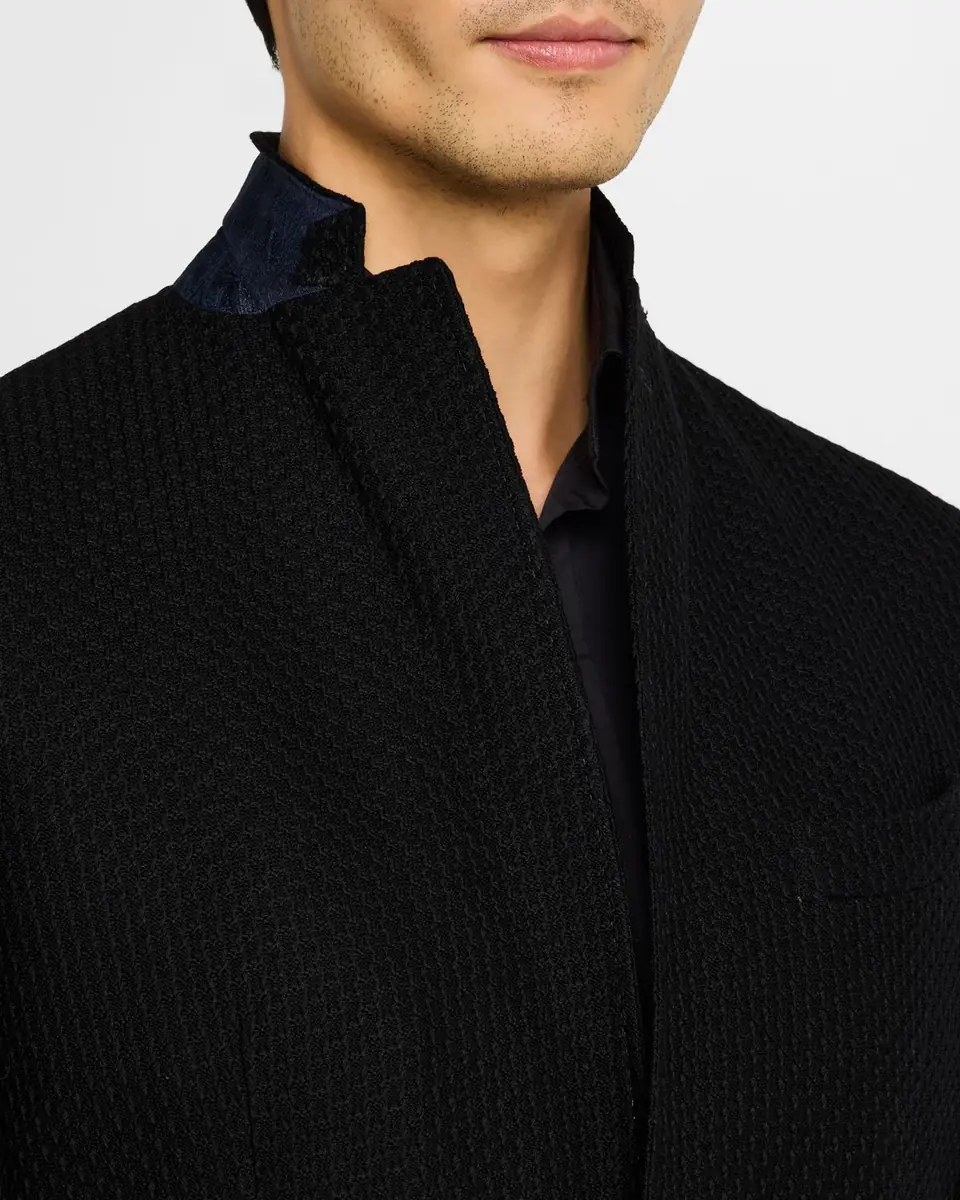 Etro Men's Basic Textured Blazer | Thumbnail 7 Etro Men's Basic Textured Blazer | Thumbnail 7