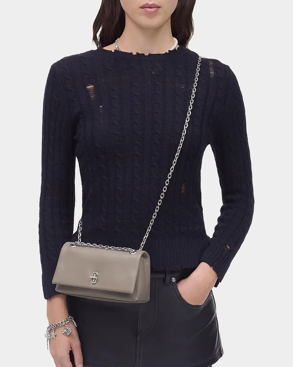 Marc Jacobs The Dual Chain Leather Mini Shoulder Bag | Thumbnail 4