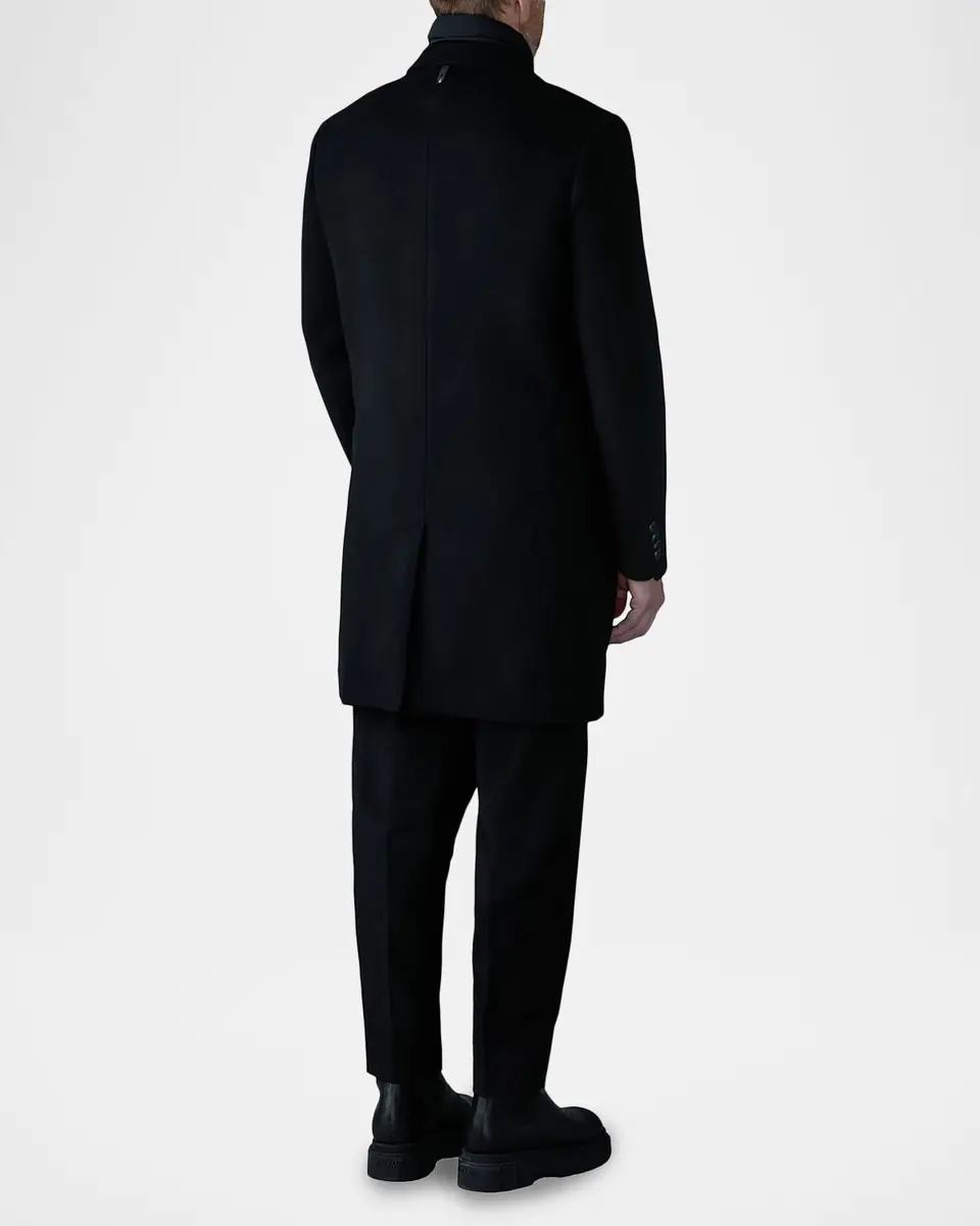 Mackage Men's Wool Topcoat with Removable Down Bib | Thumbnail 3
