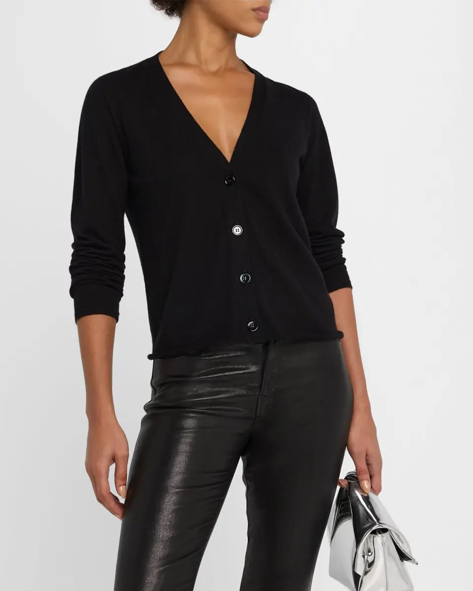 MAJESTIC FILATURES Machine Washable Cashmere Cardigan | Thumbnail 4