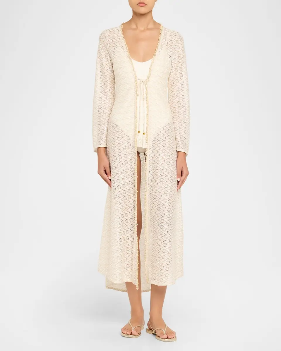 Ramy Brook Fatima Metallic Knit Coverup | Thumbnail 2 Ramy Brook Fatima Metallic Knit Coverup | Thumbnail 2