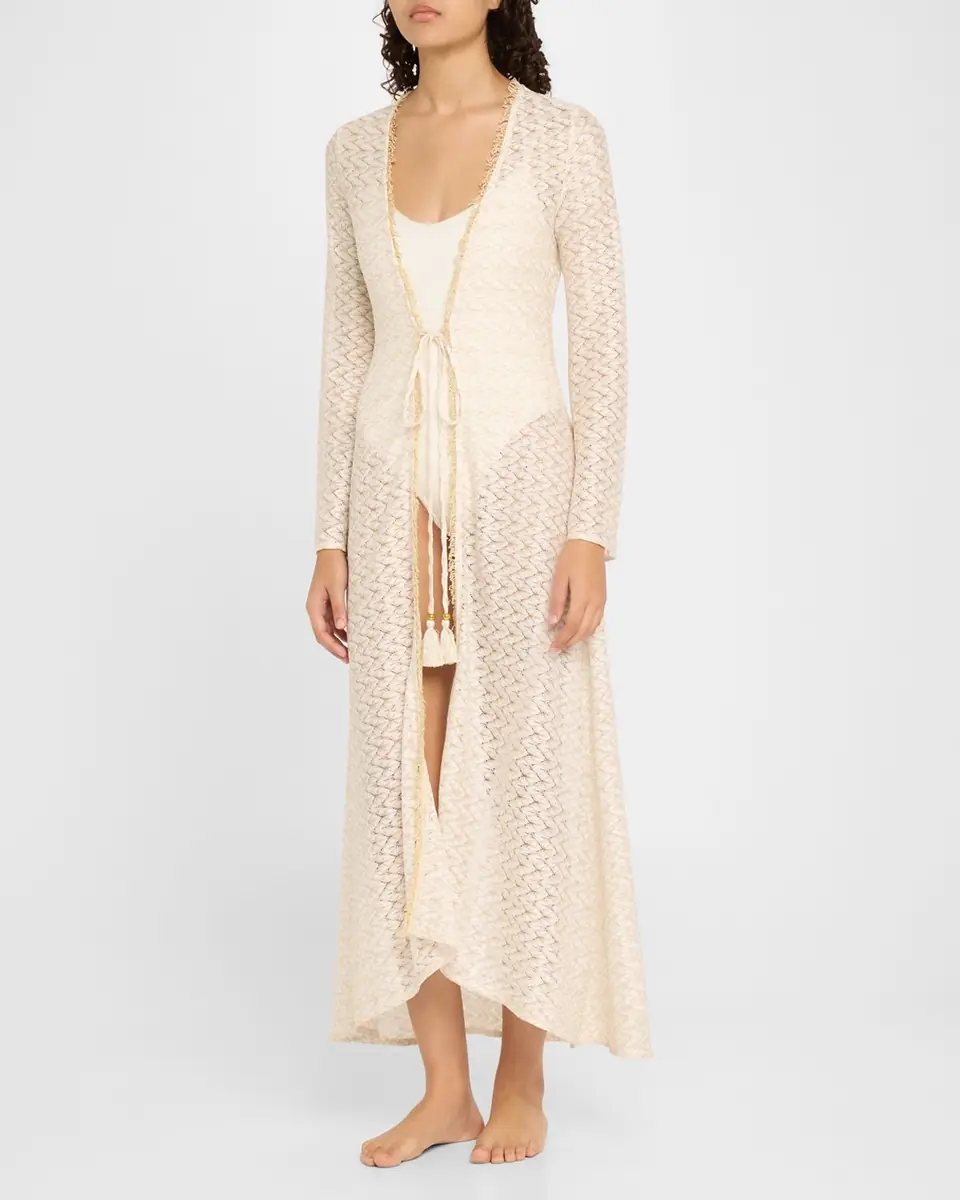 Ramy Brook Fatima Metallic Knit Coverup | Thumbnail 4 Ramy Brook Fatima Metallic Knit Coverup | Thumbnail 4