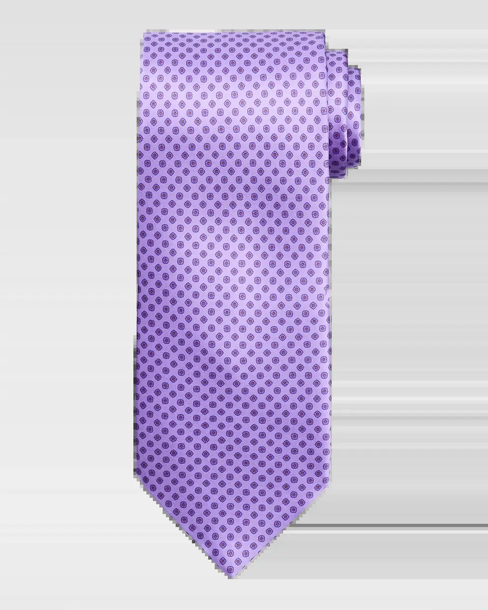 Stefano Ricci Men's Micro-Geometric Silk Tie | Thumbnail 2