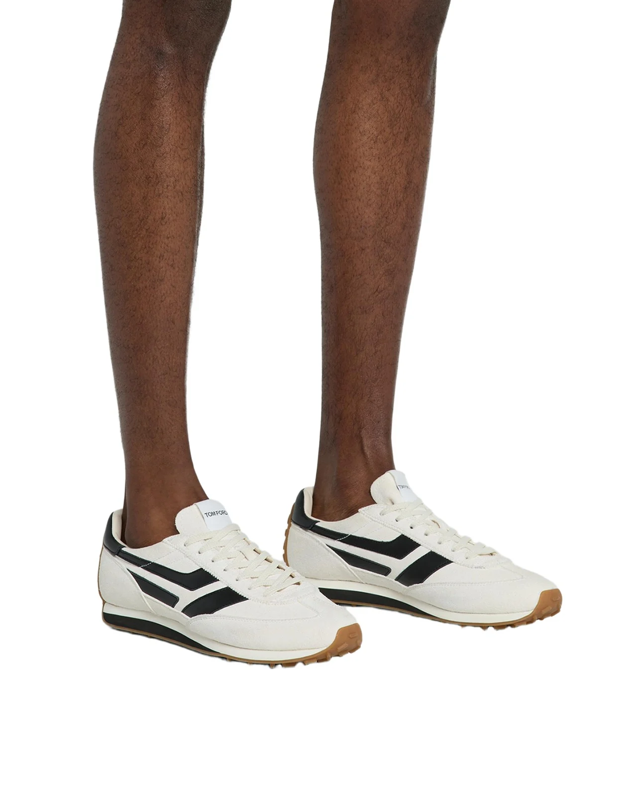 Tom Ford Men's Mick Tech Fabric and Suede Sneakers