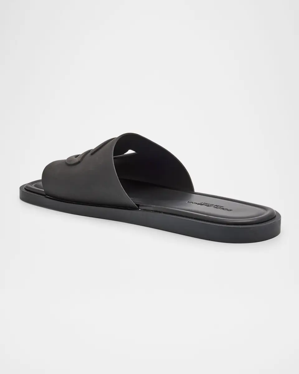 Dolce & Gabbana Men's Rubber Beachwear Pool Slides | Thumbnail 4 Dolce & Gabbana Men's Rubber Beachwear Pool Slides | Thumbnail 4