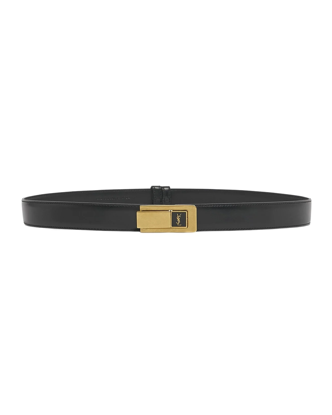 YSL Skinny Leather Belt