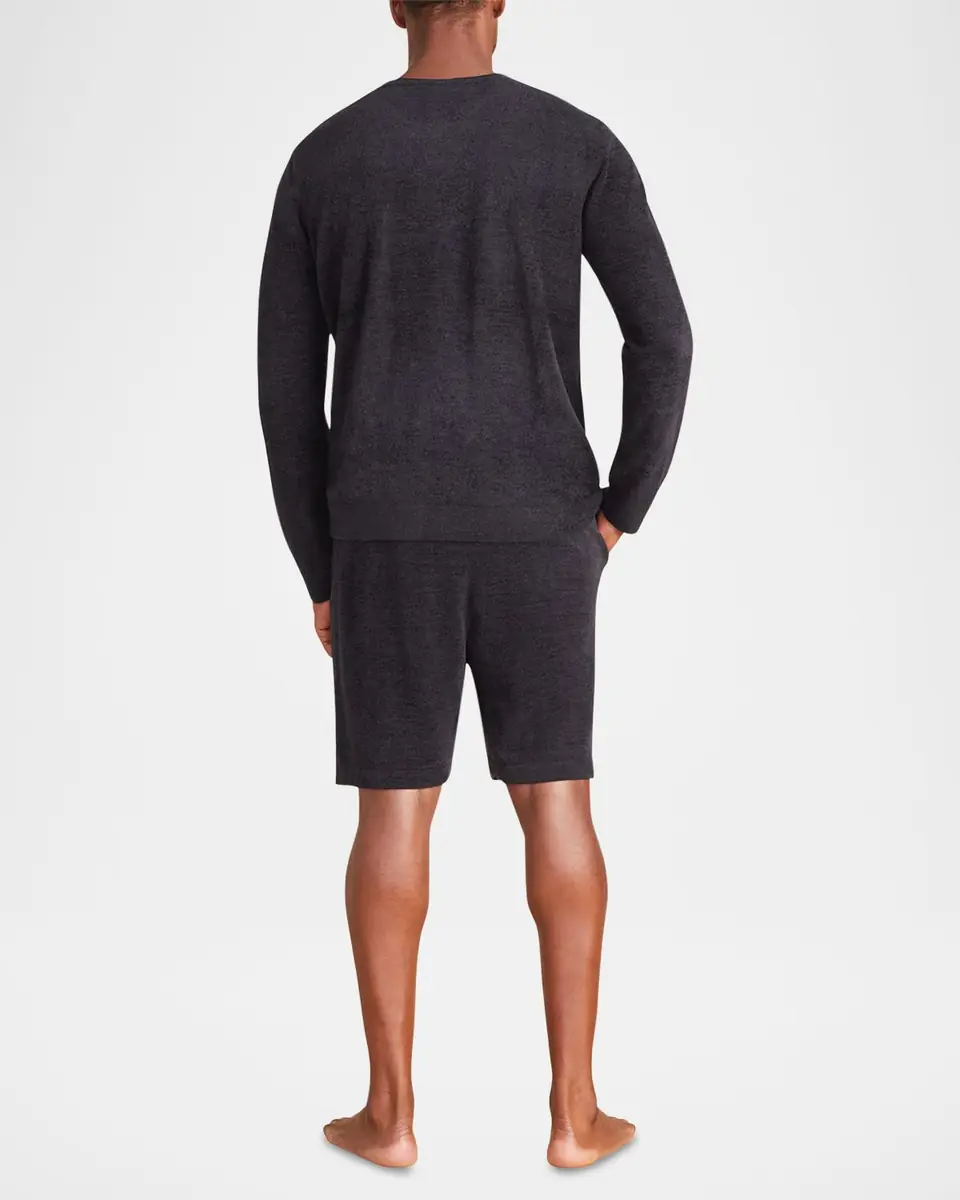 Barefoot Dreams Men's CozyChic Ultra Lite Roll Neck Crewneck Sweater | Thumbnail 3 Barefoot Dreams Men's CozyChic Ultra Lite Roll Neck Crewneck Sweater | Thumbnail 3