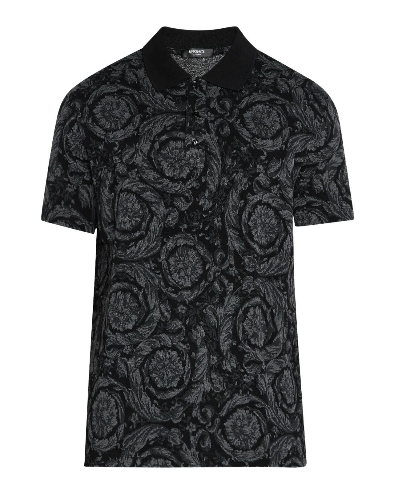 Men's Iconic Barocco Pique Polo Shirt Men's Iconic Barocco Pique Polo Shirt