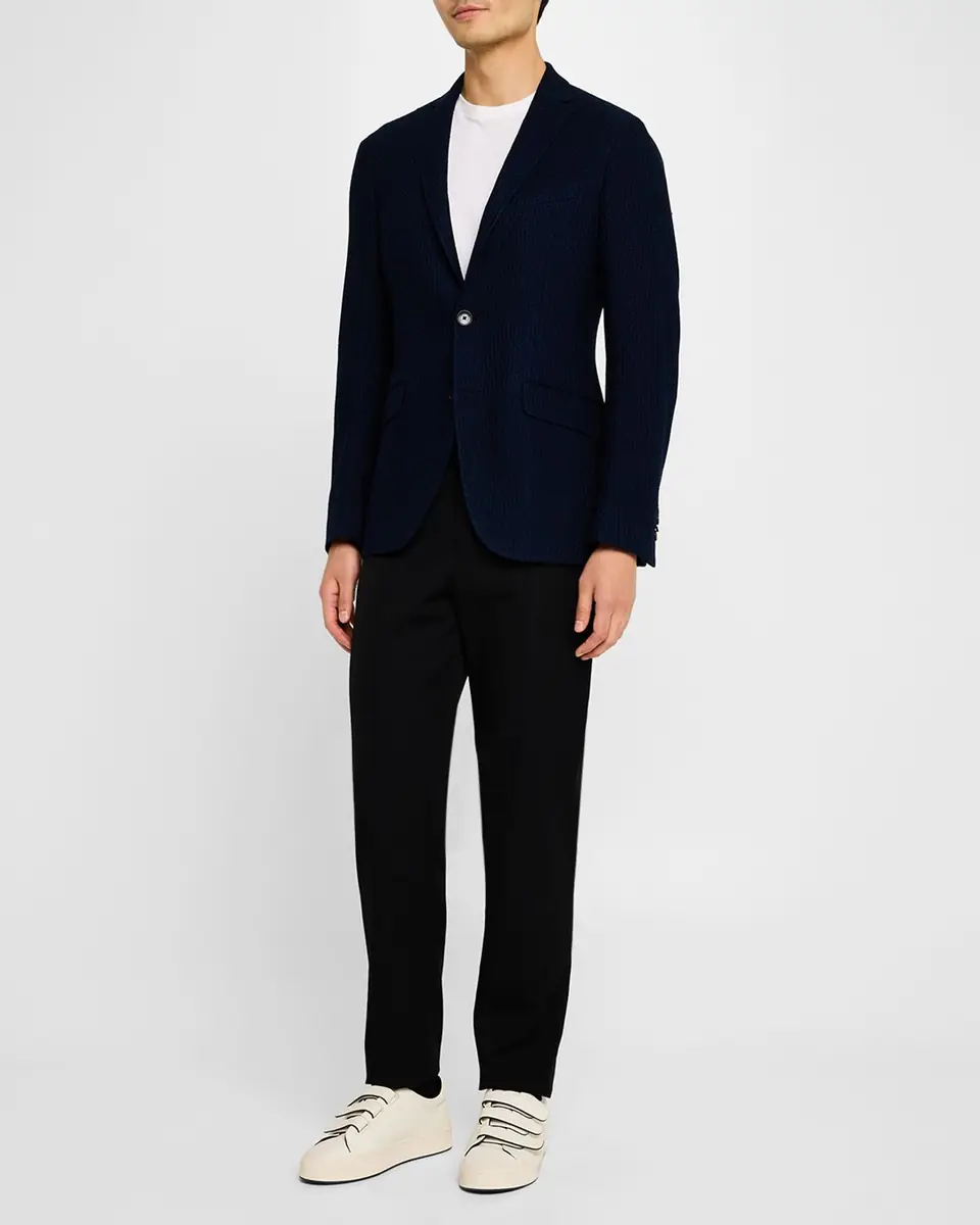 Etro Men's Basic Textured Blazer | Thumbnail 2 Etro Men's Basic Textured Blazer | Thumbnail 2