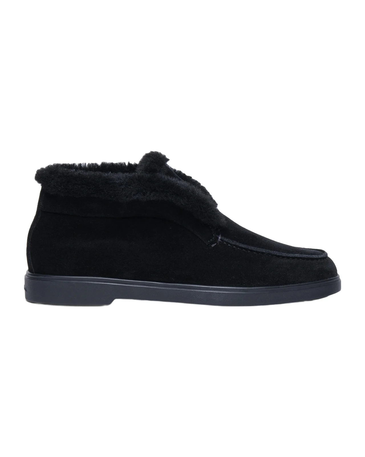 Shearling-Lined Suede Ankle Boots Shearling-Lined Suede Ankle Boots