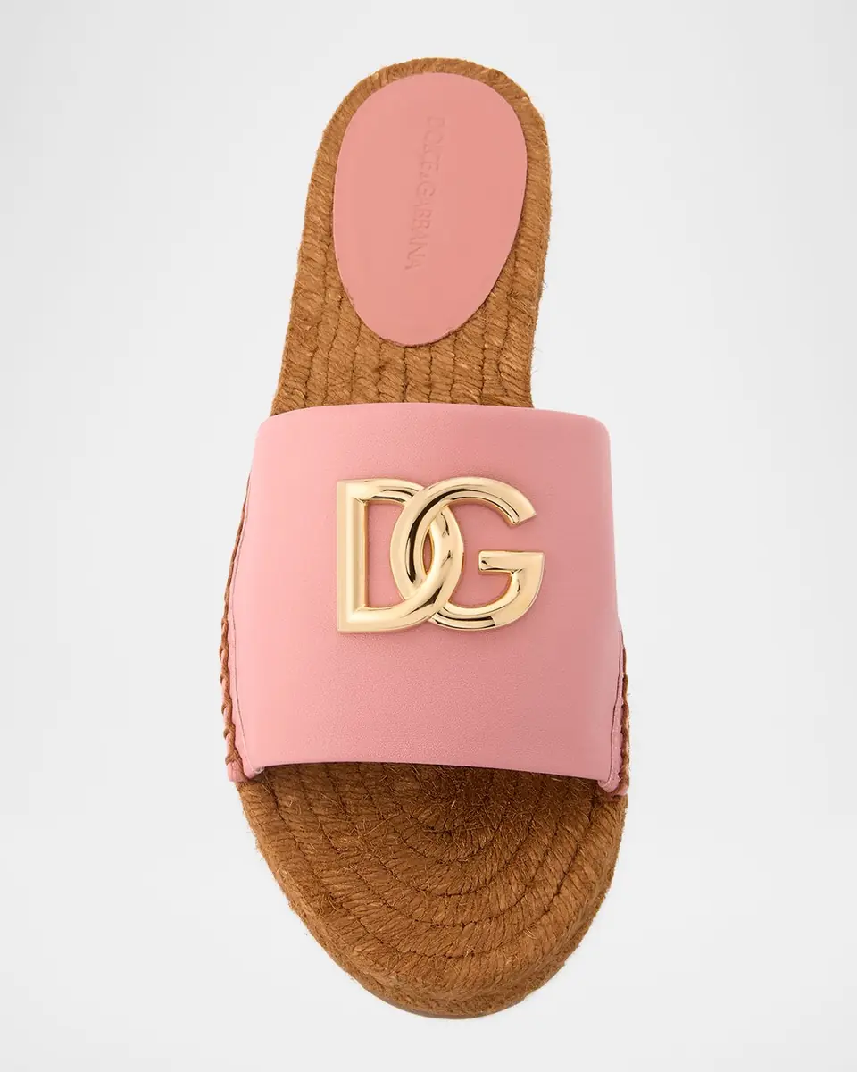 Dolce & Gabbana DG Medallion Napa Espadrille Sandals | Thumbnail 6