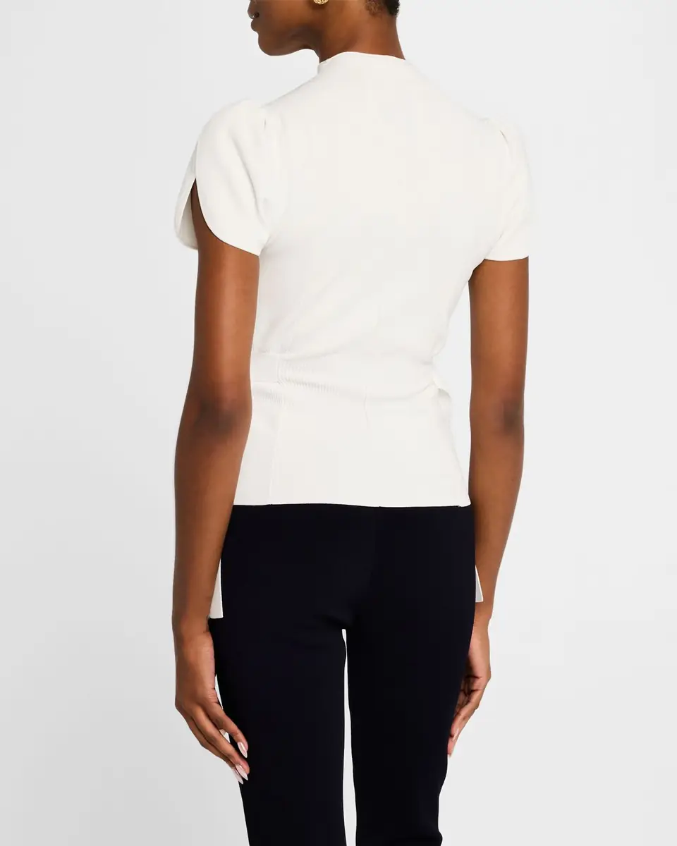 3.1 Phillip Lim Compact Rib Tulip Top | Thumbnail 3