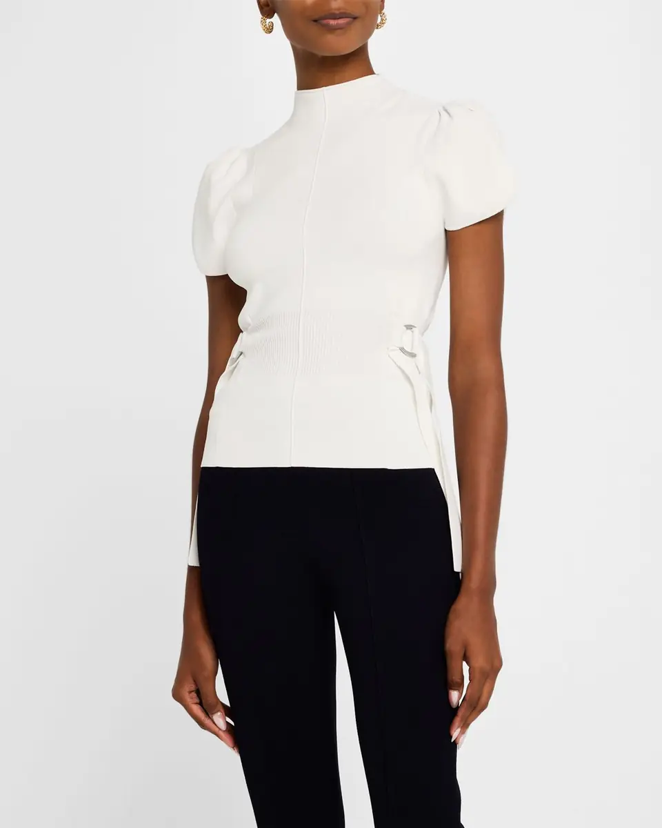 3.1 Phillip Lim Compact Rib Tulip Top | Thumbnail 4