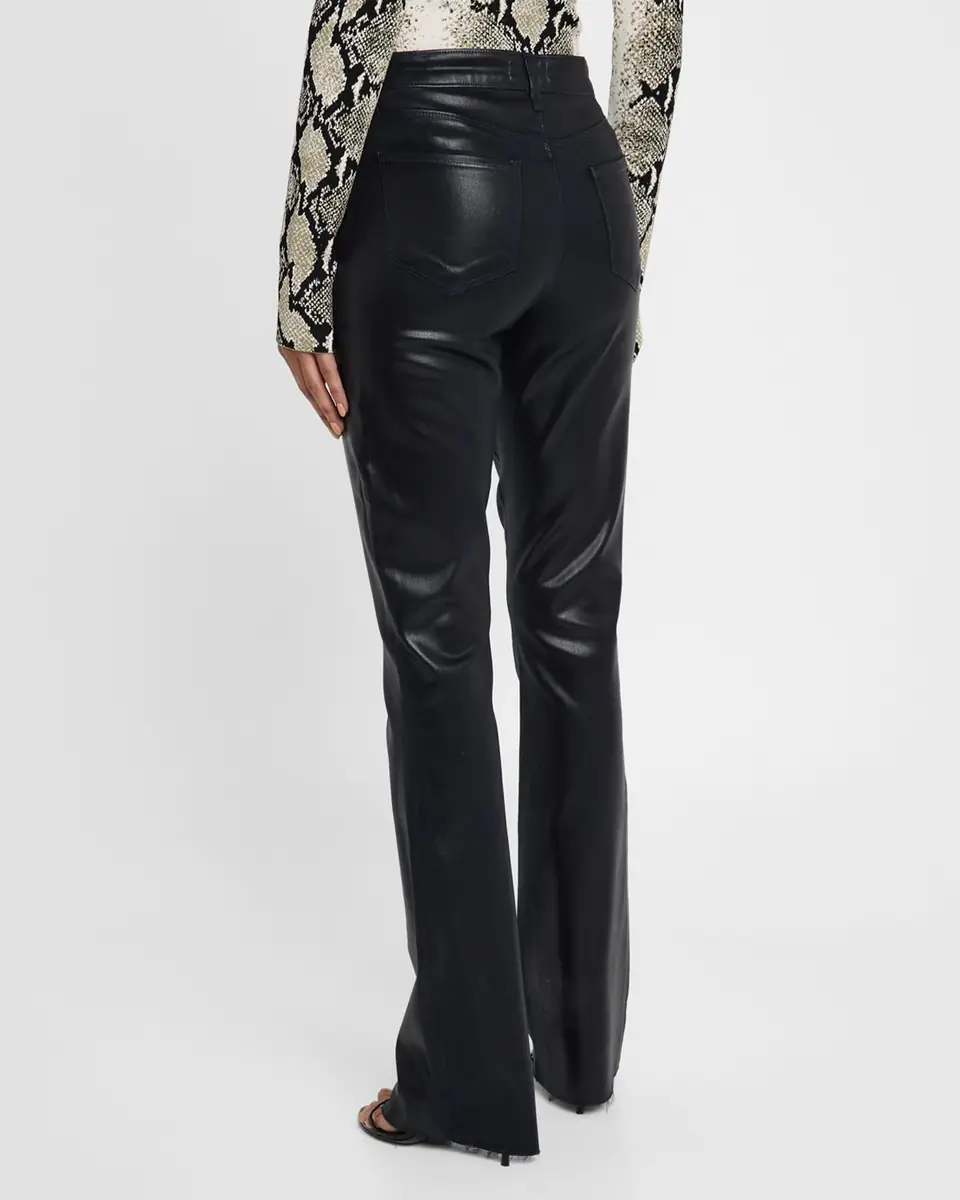 L'Agence Ruth High-Rise Coated Straight Jeans | Thumbnail 3