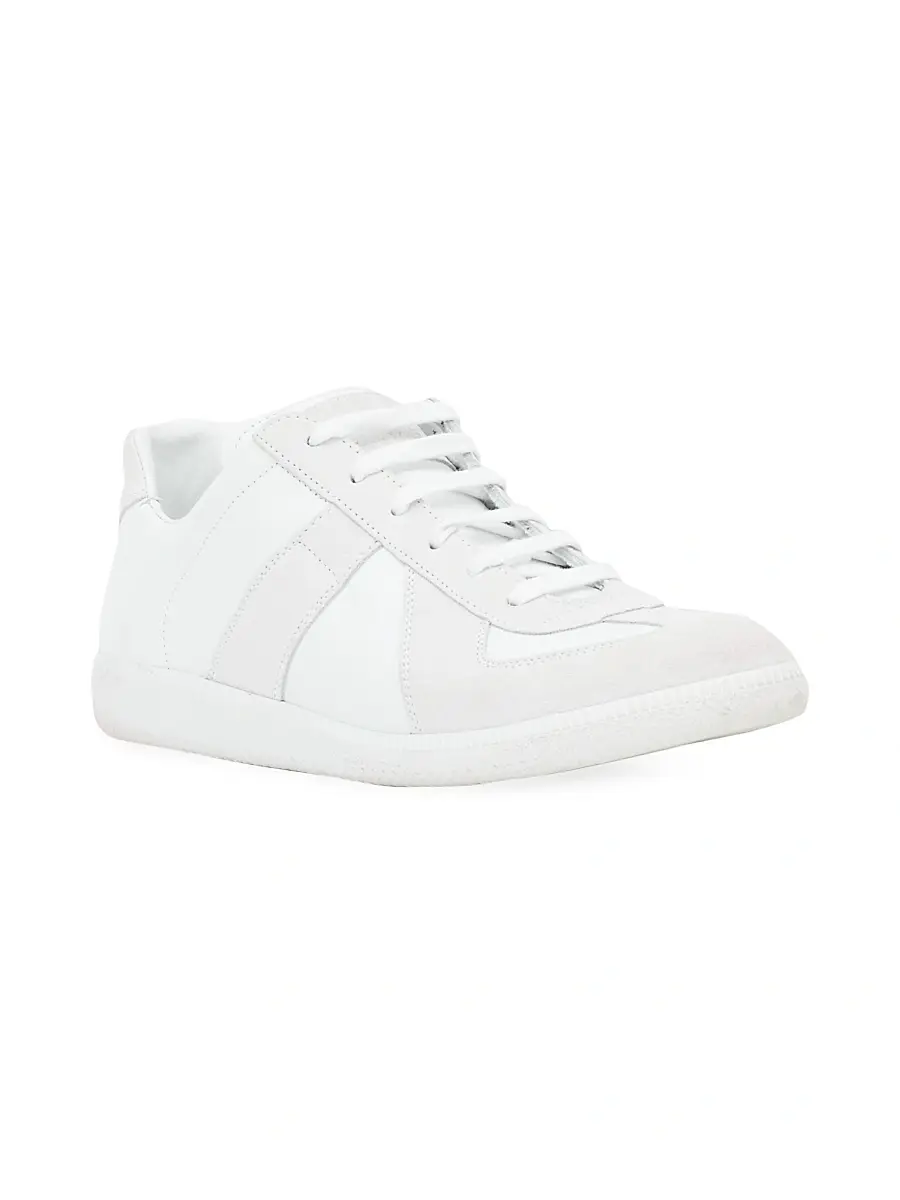 Maison Margiela Men's Replica Leather & Suede Low-Top Sneakers | Thumbnail 2