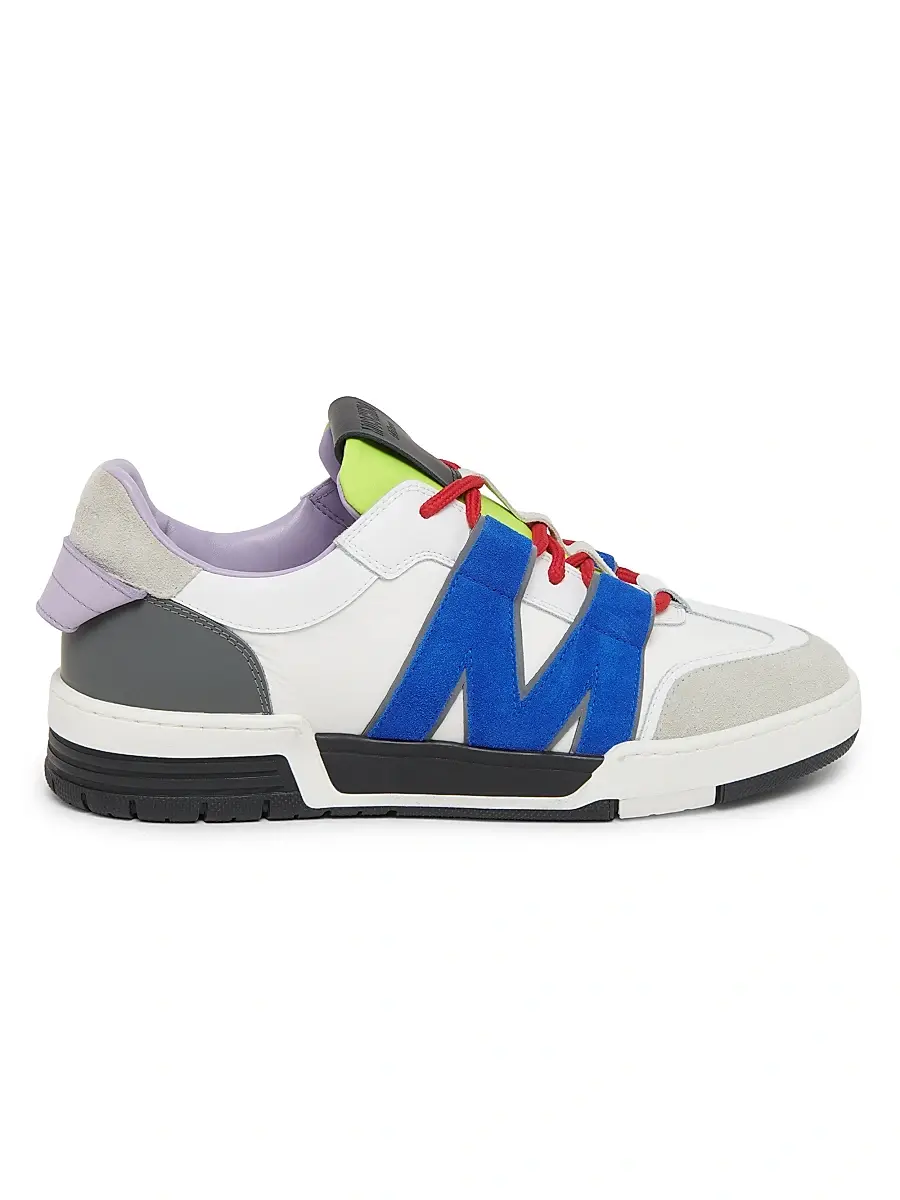 MOSCHINO Men's M Low-Top Sneakers - White Lime | Image 1 MOSCHINO Men's M Low-Top Sneakers - White Lime | Image 1