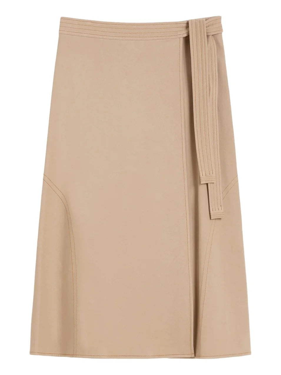 MM Max Mara Women's Denim Look Jersey Wrap Skirt