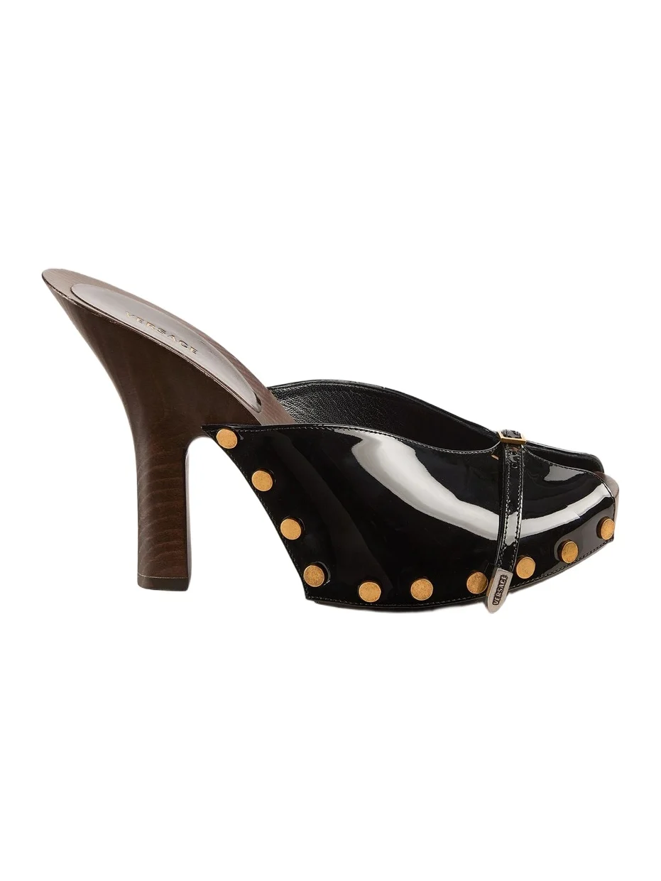 Women's 105MM Studded Leather Clogs Women's 105MM Studded Leather Clogs