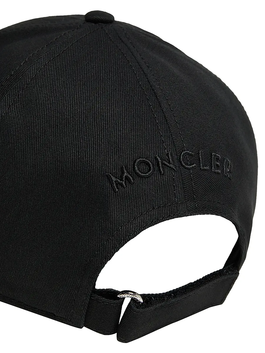 Moncler Men's Baseball Hat in Cotton Gabardine | Thumbnail 3 Moncler Men's Baseball Hat in Cotton Gabardine | Thumbnail 3