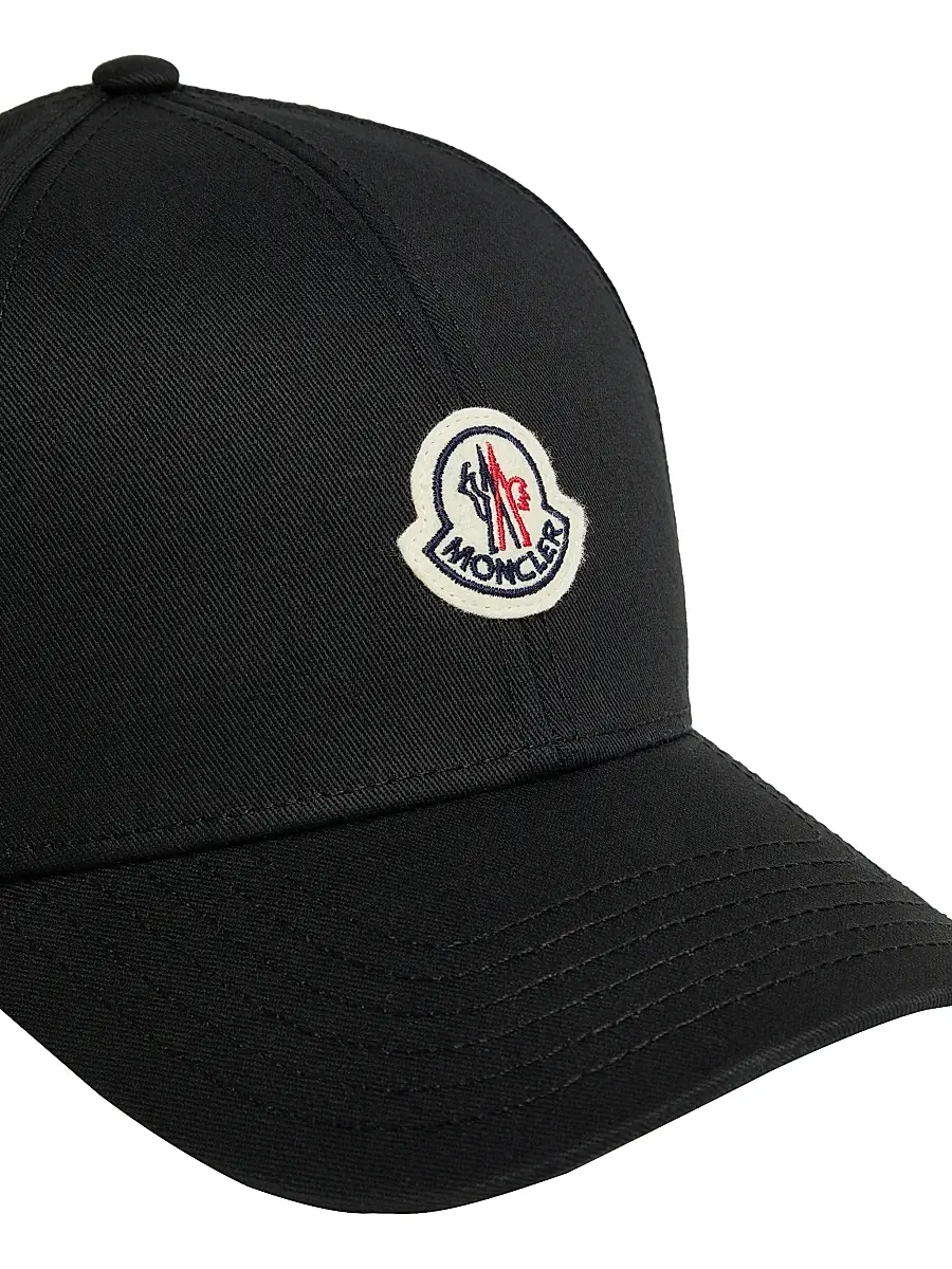 Moncler Men's Baseball Hat in Cotton Gabardine | Thumbnail 4 Moncler Men's Baseball Hat in Cotton Gabardine | Thumbnail 4