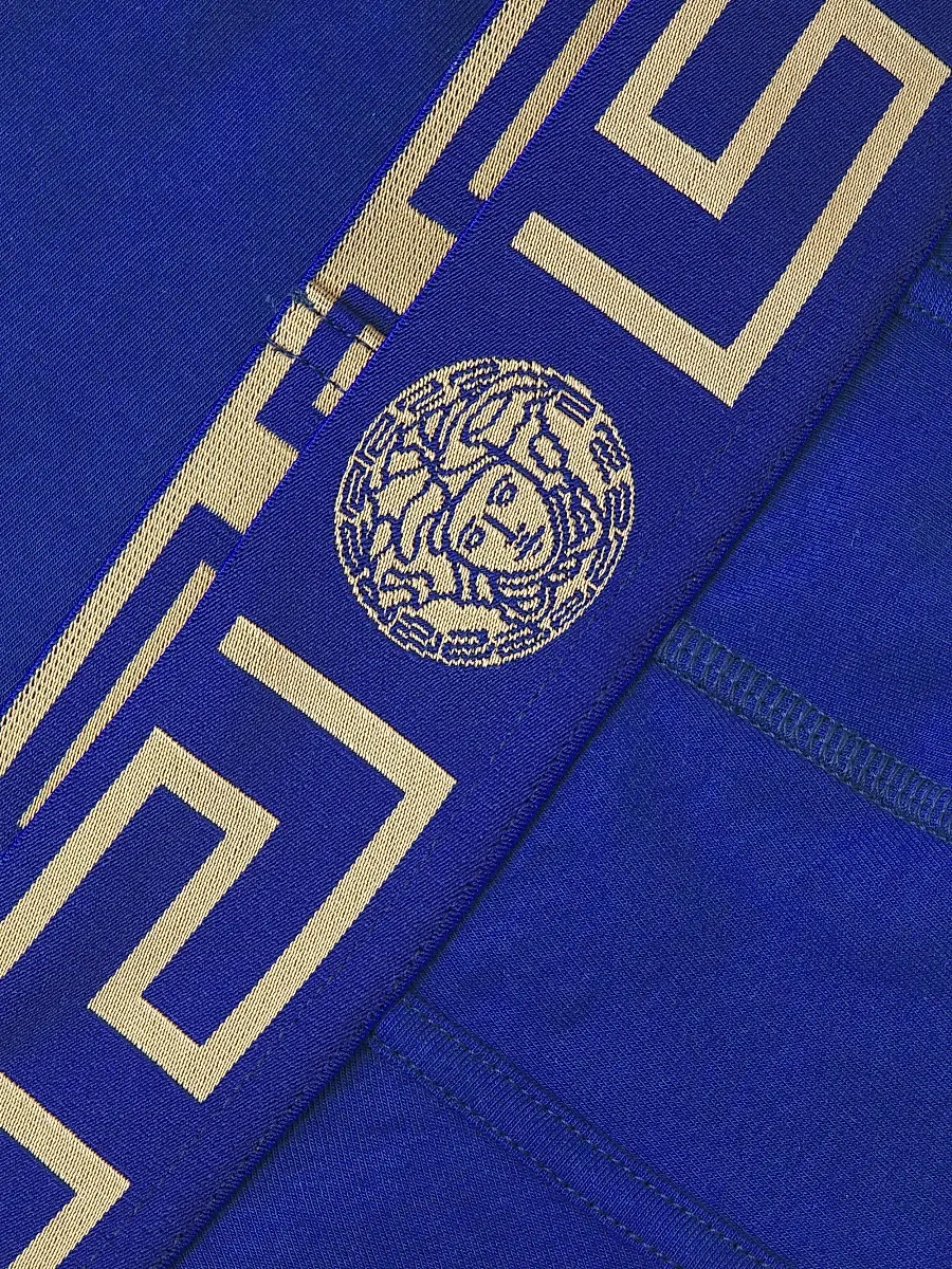 Versace Men's Greca Waistband Jersey Trunks | Thumbnail 5