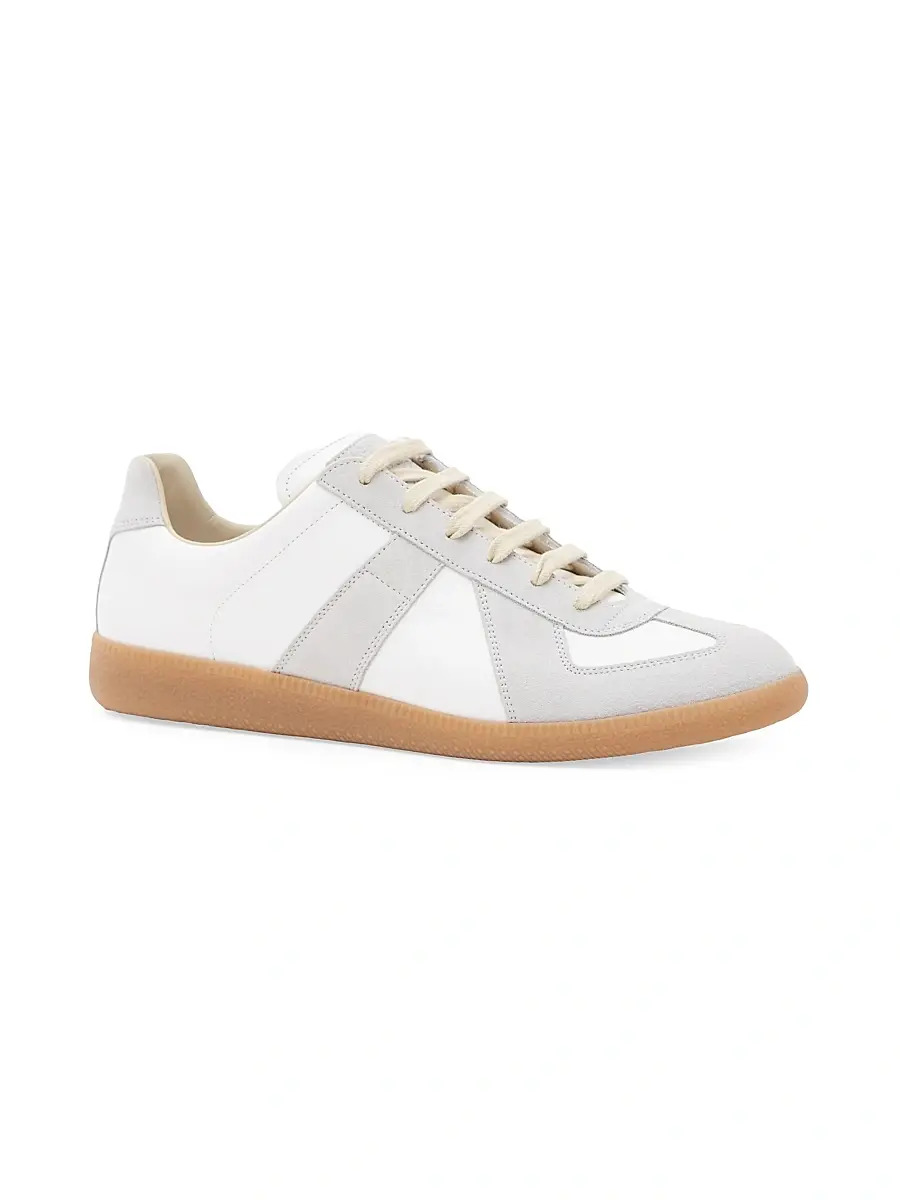 Maison Margiela Men's Replica Leather & Suede Sneakers | Thumbnail 2