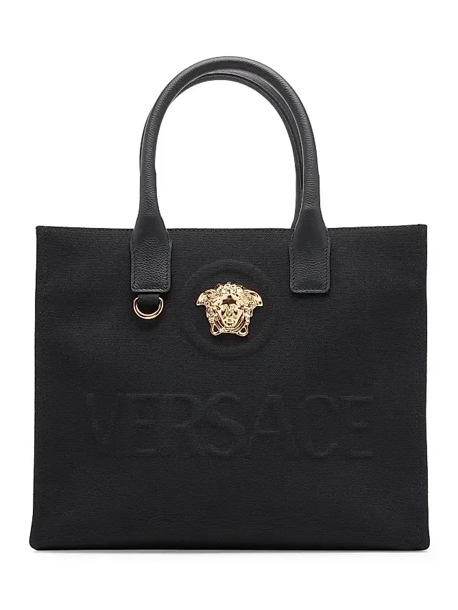 Women's Small Canvas & Leather Tote Bag Women's Small Canvas & Leather Tote Bag
