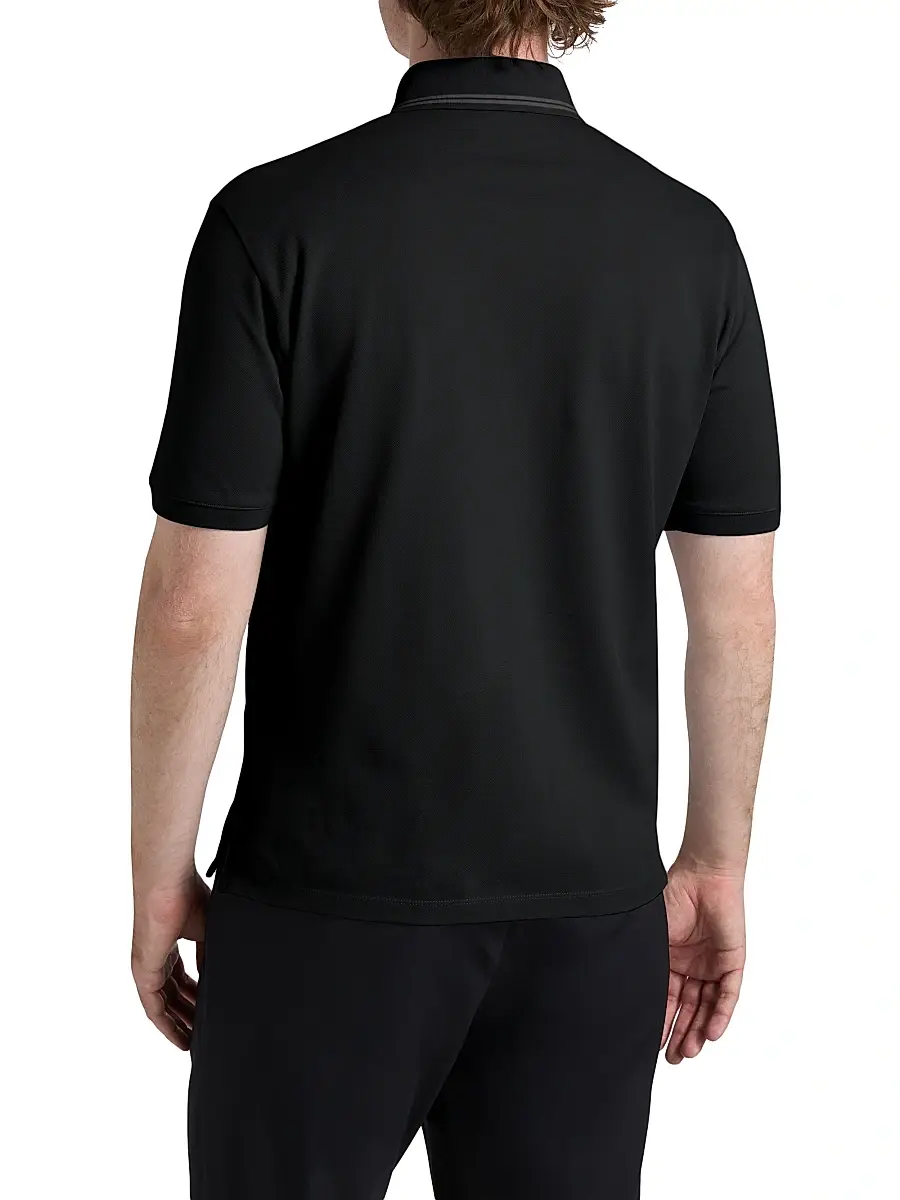 HERNO Men's Knit Cotton Polo Shirt | Thumbnail 5
