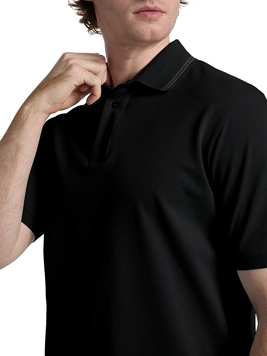 HERNO Men's Knit Cotton Polo Shirt | Thumbnail 6