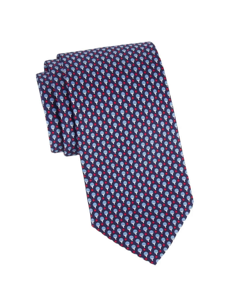 Ferragamo Men's Ping Pong Paddle Silk Tie