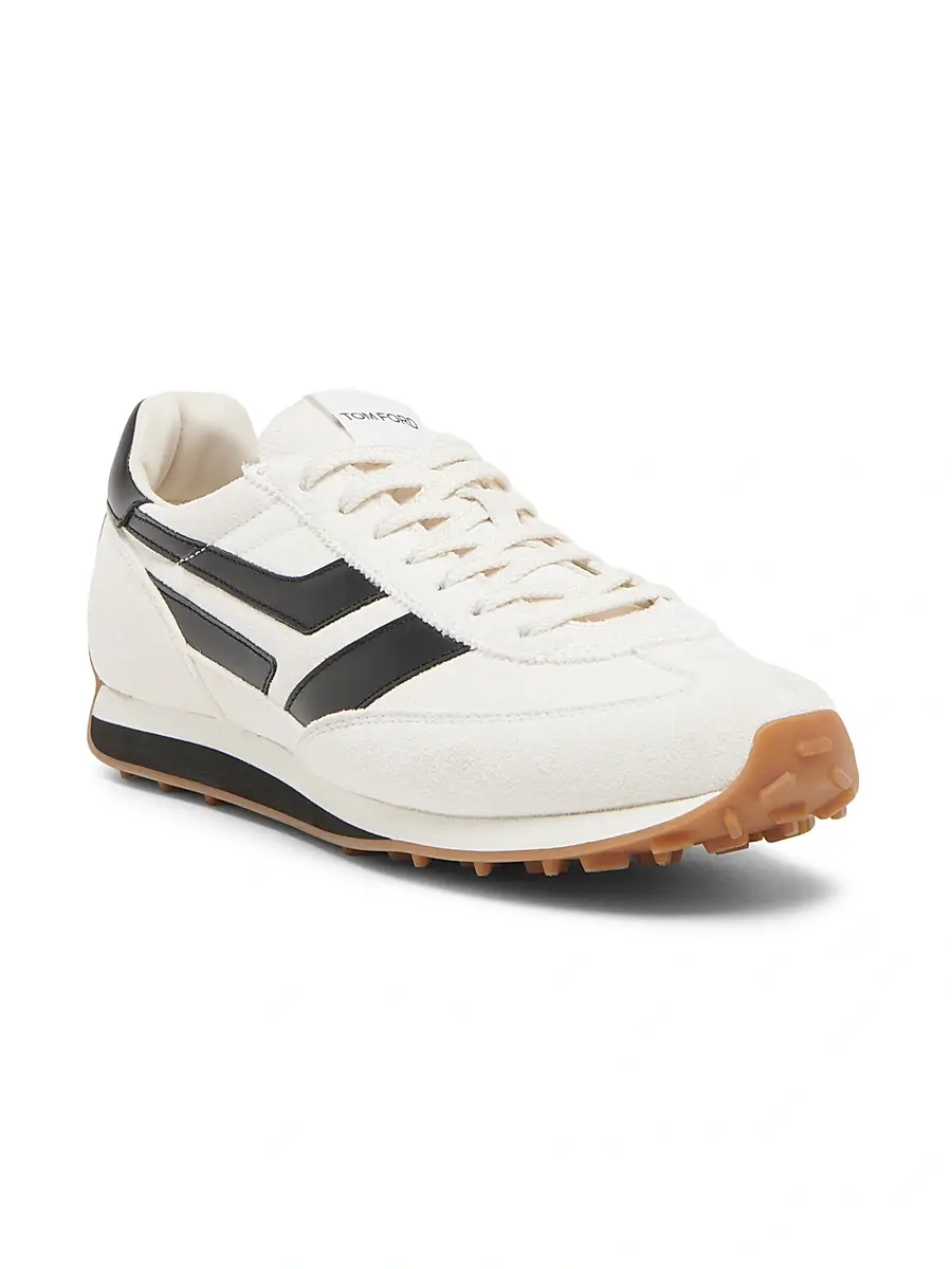 Tom Ford Men's Low-Top Lace-Up Sneakers | Thumbnail 2