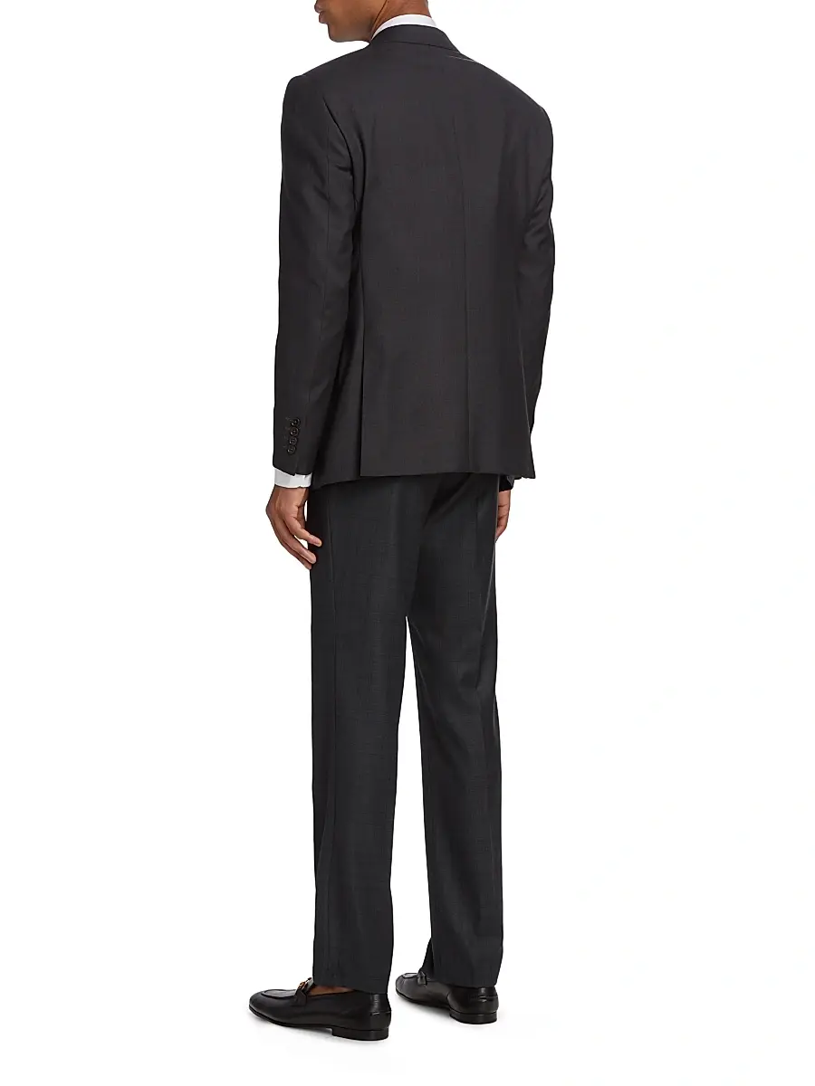 Emporio Armani Men's G-Line Super 130s Wool Two-Button Slim-Fit Suit | Thumbnail 5 Emporio Armani Men's G-Line Super 130s Wool Two-Button Slim-Fit Suit | Thumbnail 5