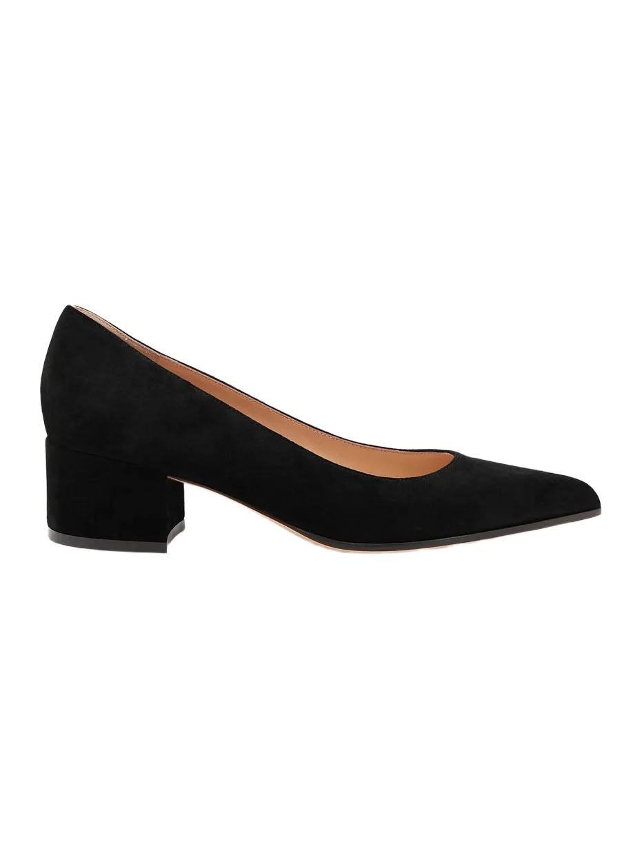 Women's Piper 45MM Suede Block Heel Pumps Women's Piper 45MM Suede Block Heel Pumps