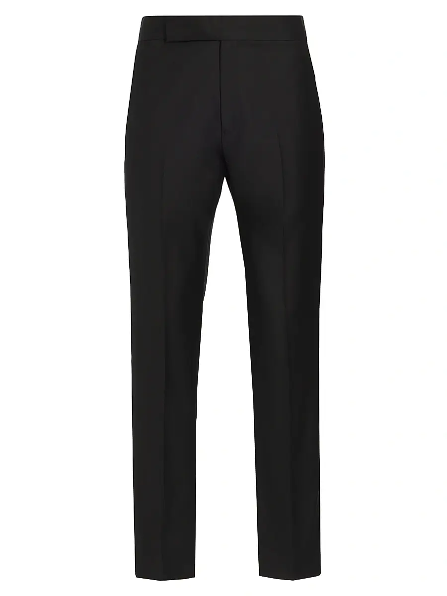 Emporio Armani Men's Wool Tuxedo Pants - Black - Size 44 | Image 1 Emporio Armani Men's Wool Tuxedo Pants - Black - Size 44 | Image 1